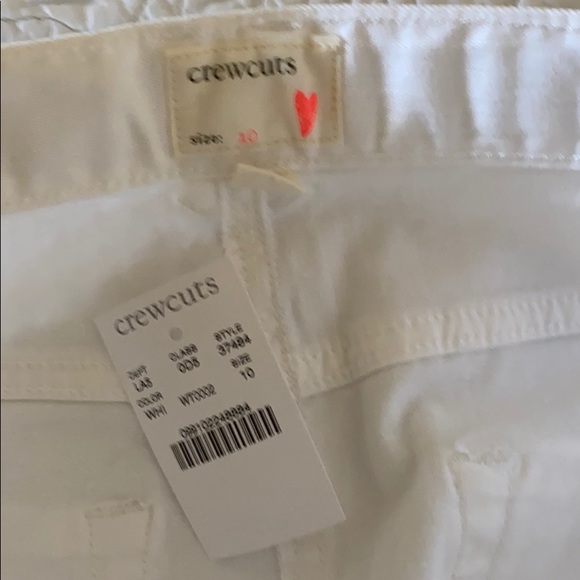 Crewcuts White Girls Denim Skirt Size 10 - Picture 6 of 6